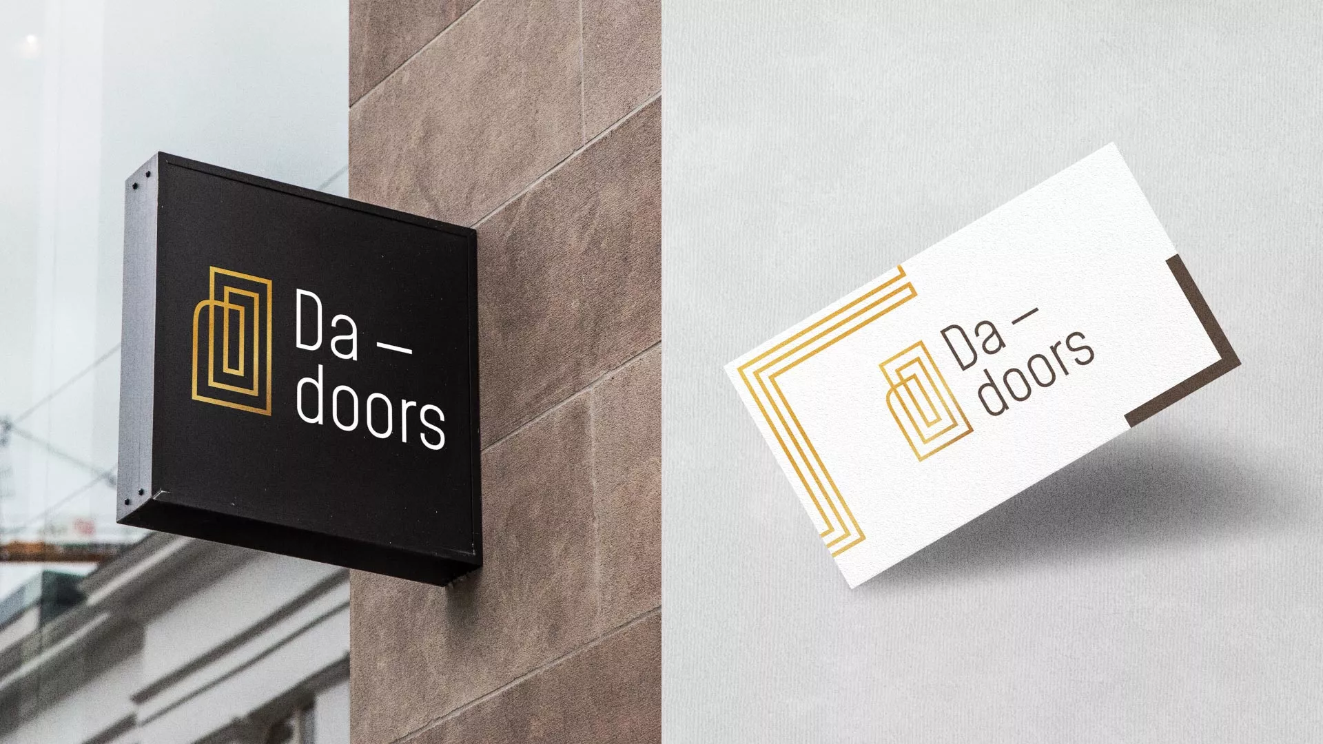 Разработка логотипа для компании «DA-DOORS» в Тосно